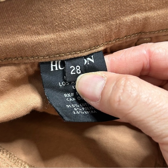 Hudson Jeans Nico Snake Embossed Gold Metallic Skinny Jeans - Picture 11 of 16